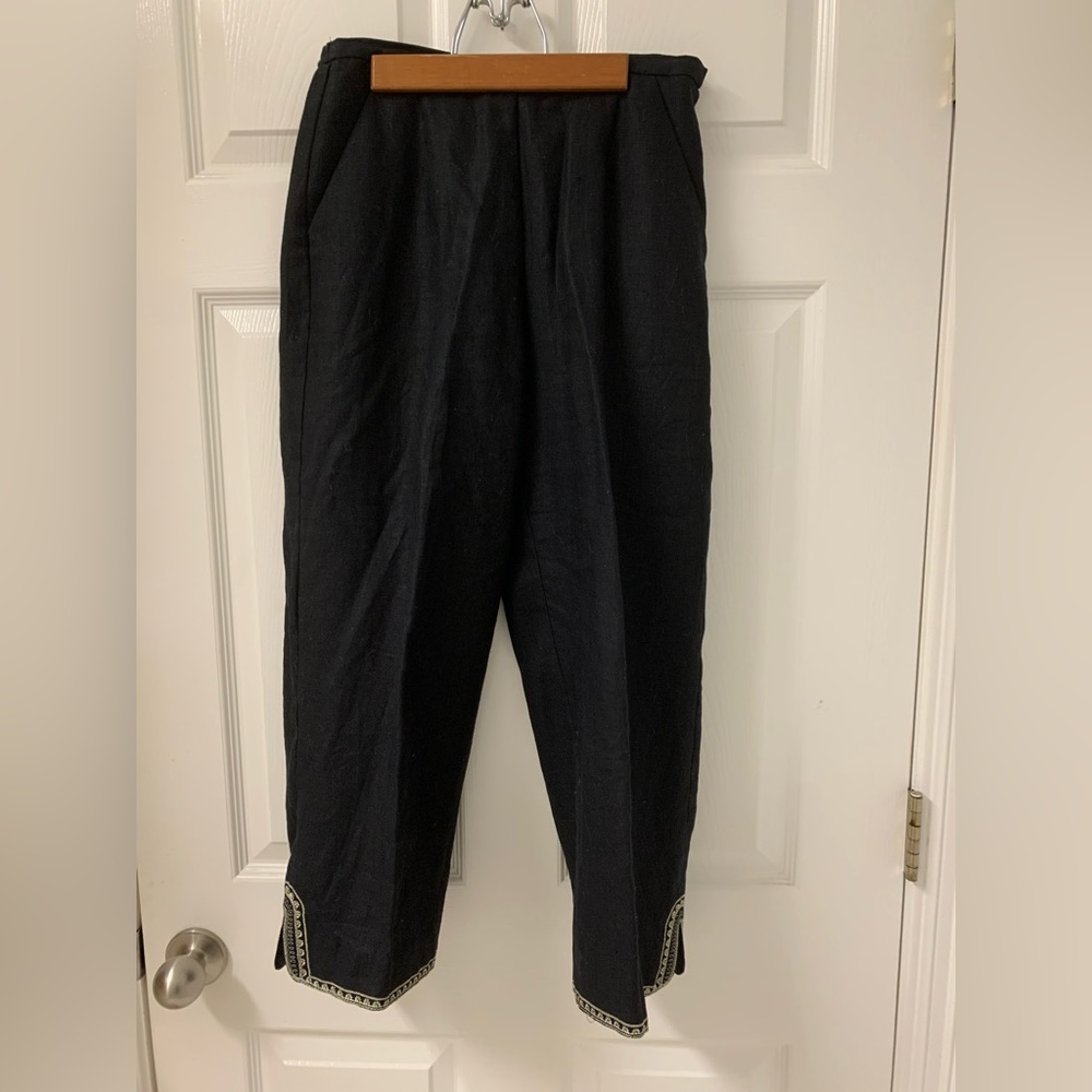 Vintage Laura Ashley Linen Capris SZ 4 Petite